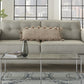Off White Tasseled Lumbar Pillow