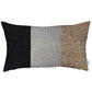 Brown Tripartite Lumbar Throw Pillow