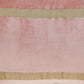 Boho Pink with Gold Fringe Decorative Lumbar Throw Pillow