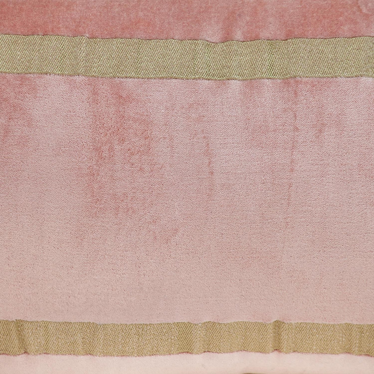 Boho Pink with Gold Fringe Decorative Lumbar Throw Pillow