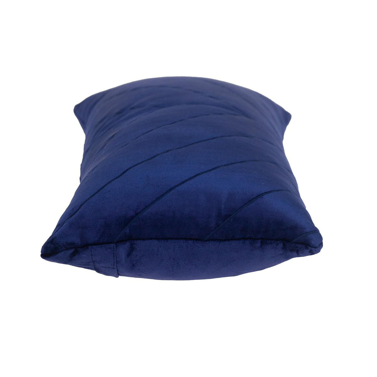 Quilted Velvet Arrows Blue Decorative Lumbar Pillow