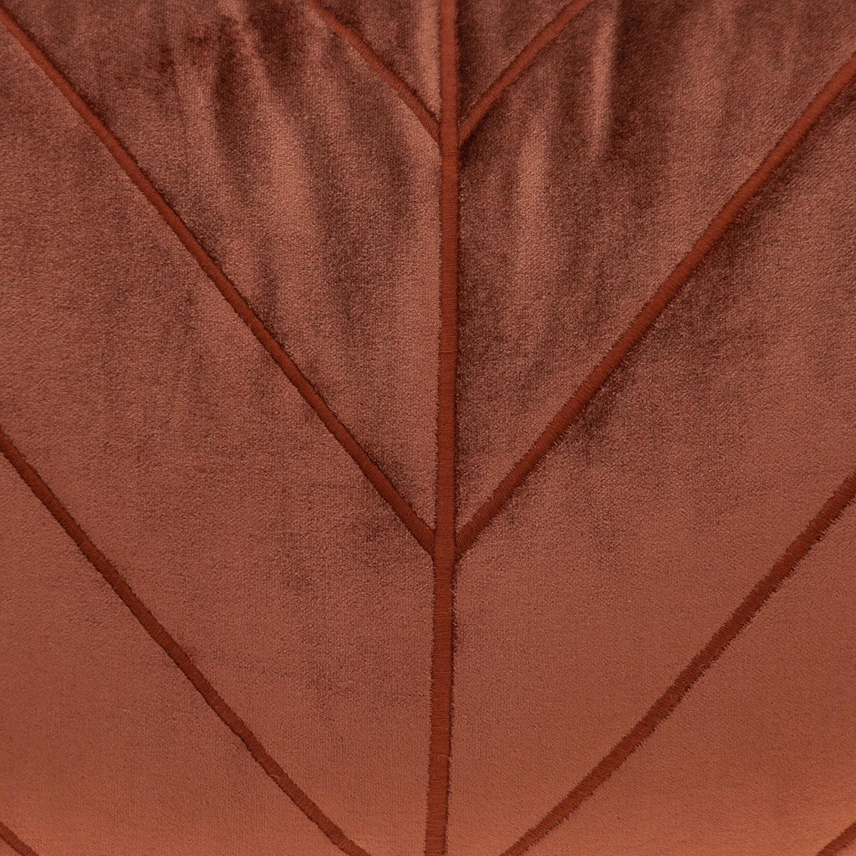 Quilted Velvet Arrows Burnt Orange Decorative Lumbar Pillow