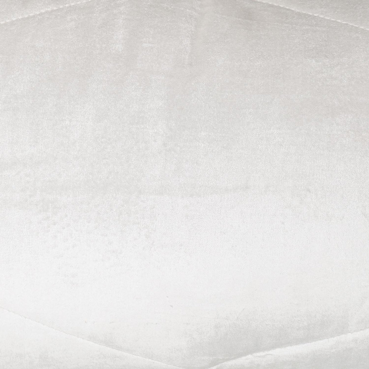 Quilted White Velvet Lumbar Throw Pillow