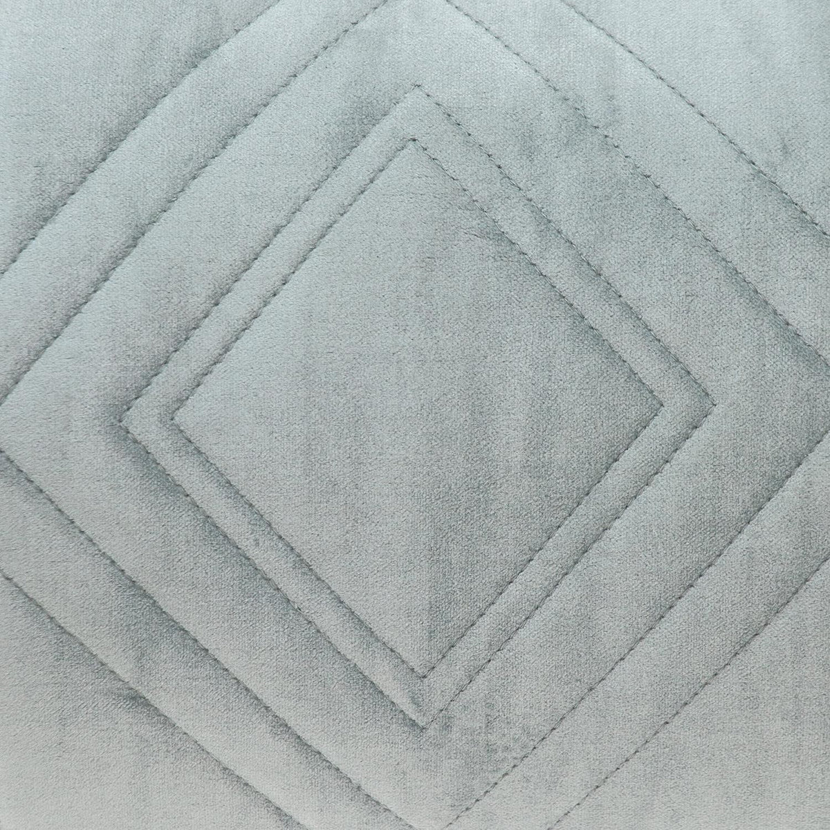 Gray Quilted Diamonds Velvet Solid Color Lumbar Pillow