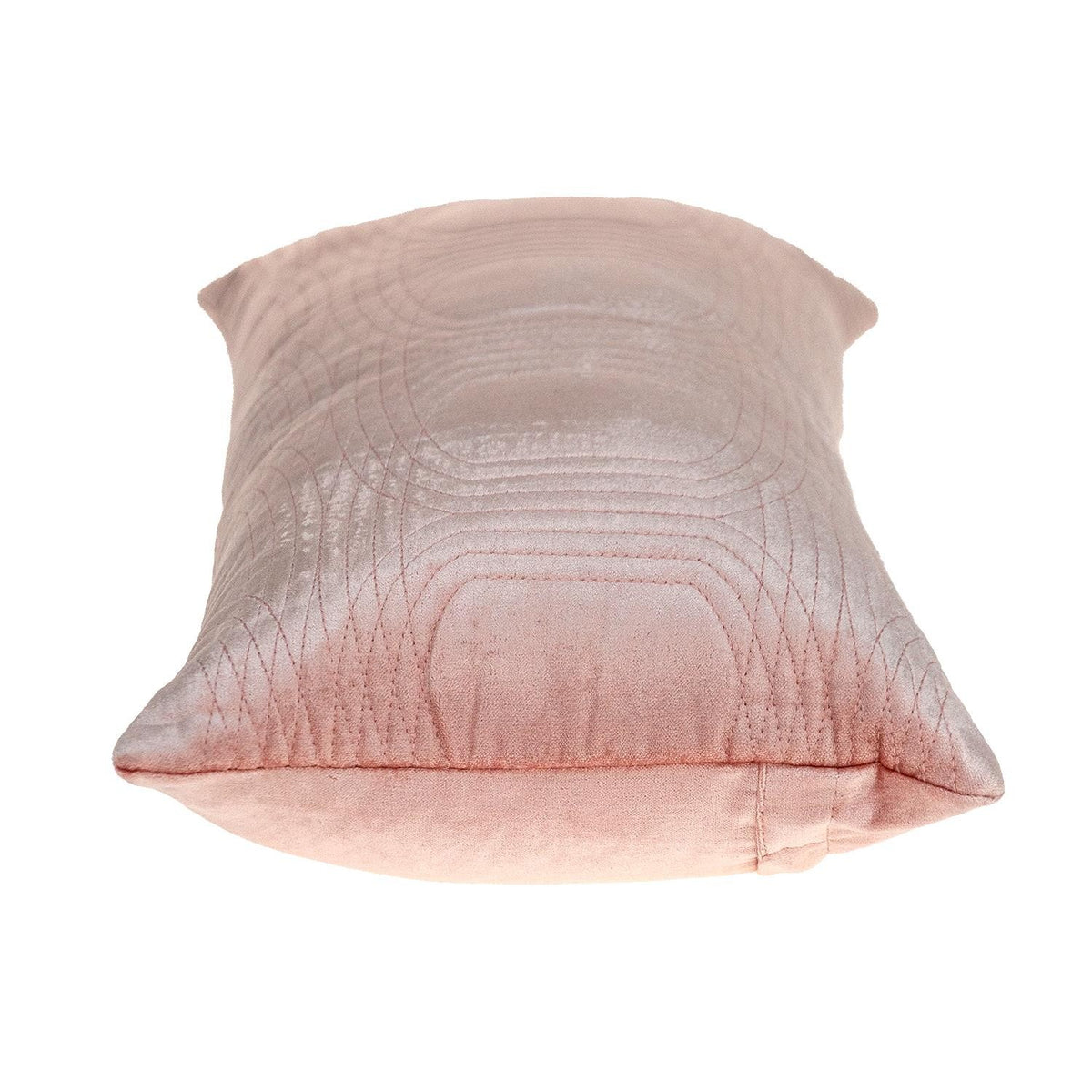 Quilted Velvet Pink Lumbar Throw Pillow