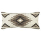 Brown Ivory Tribal Textured Pillow