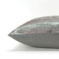 Silver Distressed Brush Stroke Lumbar Pillow