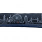 45" Black and White London Nighttime Skyline Lumbar Decorative Pillow