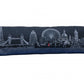 45" Black and White London Nighttime Skyline Lumbar Decorative Pillow