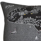 45" Black Michigan Nighttime Skyline Lumbar Decorative Pillow