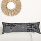 45" Black Michigan Nighttime Skyline Lumbar Decorative Pillow