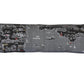 45" Black Michigan Nighttime Skyline Lumbar Decorative Pillow
