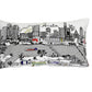 24" White Austin Daylight Skyline Lumbar Decorative Pillow