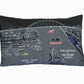 24" Black Charleston Nighttime Skyline Lumbar Decorative Pillow