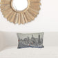 24" White Chicago Daylight Skyline Lumbar Decorative Pillow