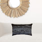 24" Black Homer Spit Nighttime Skyline Lumbar Decorative Pillow