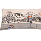 24" White Jackson Daylight Skyline Lumbar Decorative Pillow