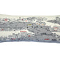 35" White Amsterdam Daylight Skyline Lumbar Decorative Pillow