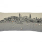 35" White Charleston Daylight Skyline Lumbar Decorative Pillow