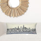 35" White Cleveland Daylight Skyline Lumbar Decorative Pillow