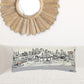 35" White Kansas City Daylight Skyline Lumbar Decorative Pillow