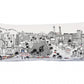 35" White as Vegas Daylight Skyline Lumbar Decorative Pillow
