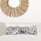 35" White as Vegas Daylight Skyline Lumbar Decorative Pillow