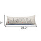 35" White London Daylight Skyline Lumbar Decorative Pillow
