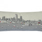 35" White Milwaukee Daylight Skyline Lumbar Decorative Pillow