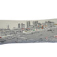 35" White Nashville Daylight Skyline Lumbar Decorative Pillow
